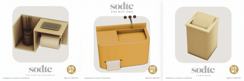 Галерея мода Мини-набор для ванной Sodte Collection #2